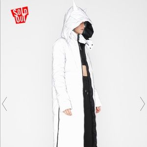 Dolls Kill-MATRIXX SIGNALZ REFLECTIVE COAT